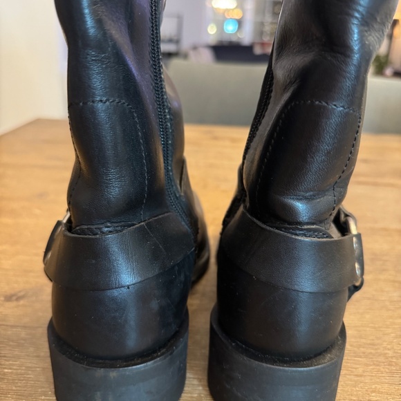 Harley-Davidson Women's El Paso Leather Harness Boots Size 7 Dark Brown/Black - Picture 8 of 11